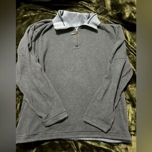 Reversible Light and Dark Blue quarter zip